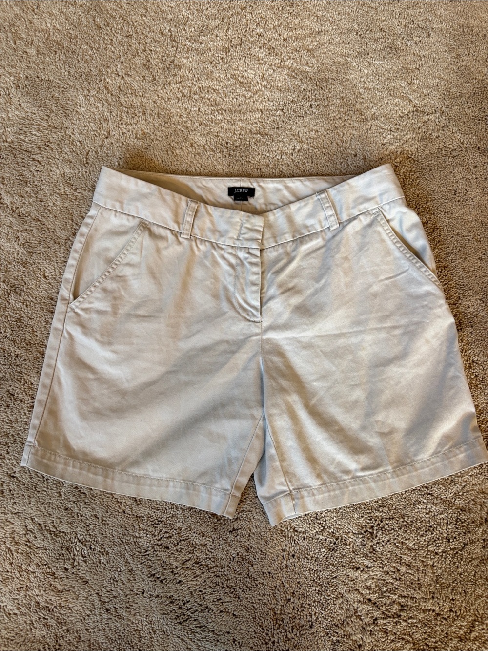 J. Crew Light Cream Casual Chino Bermuda Shorts